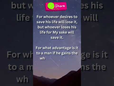 Take up the cross and follow Him  / Luke 9:23-25 / Message today