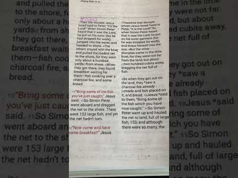 The reading of John 21:7–11￼