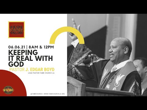 June 6, 2021 8:00AM “Keeping It Real With God" Matthew 12:1-8(NIV) Pastor "J" Edgar Boyd