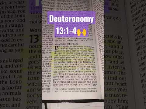 Deuteronomy 13:1-4 NIV ***The Lord your God is testing you! #readthewordwithvicky