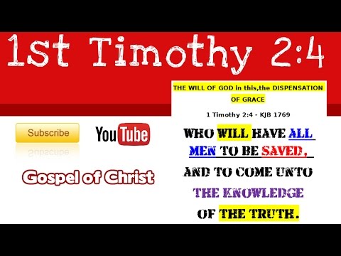 1st Timothy 2: 4