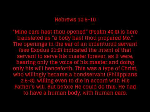 Exodus 21:6  -  pierced servant