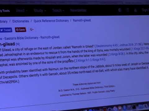 Ramoth-Gilead Of 1 Kings 22:3