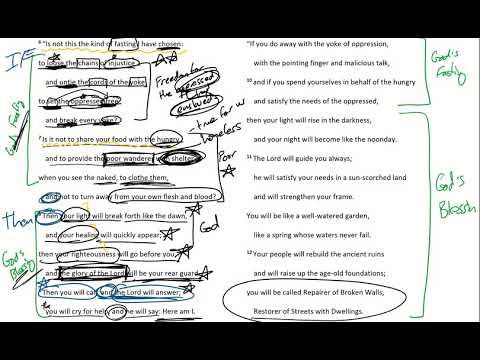 Passage Breakdown - Isaiah 58:6-12 |  Current Events Ancient Truths - Week 5