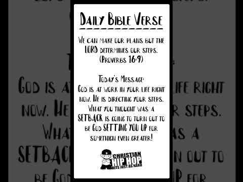 Bible Verse of the Day (Proverbs 16:9)