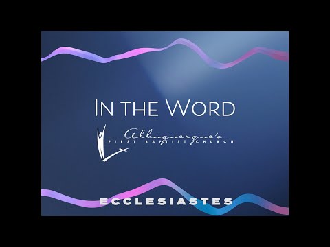 Trust God. Ecclesiastes 7:15-18