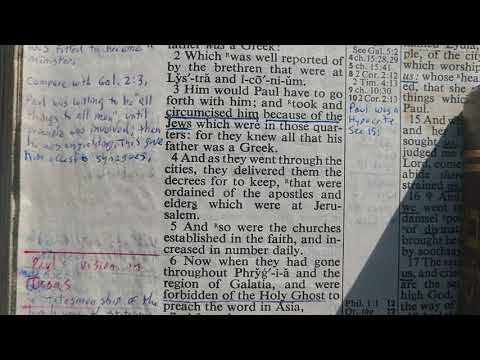 Acts 16:3 Paul Circumcised Timothy!