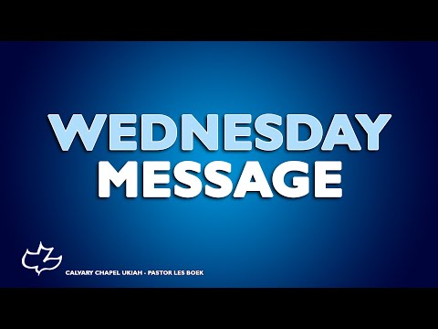 Isaiah 37:14-38   -   Pastor Les Boek   -   Wednesday 12/2/20