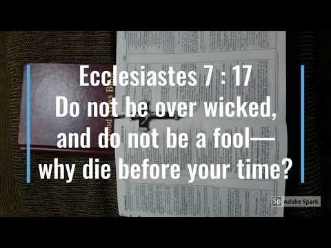 Bible verse (Ecclesiastes 7:16-18)
