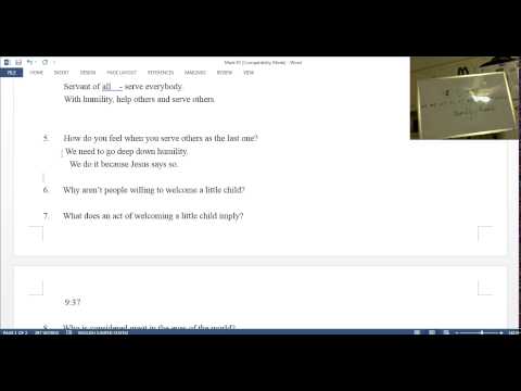 Boksoon Kim Bible Study Mark 9: 33-37 Who Is the Greatest In Jesus?