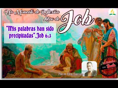 Mis palabras han sido precipitadas. Job 6:3