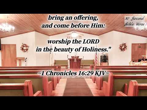 1 Chronicles 16:29 kjv