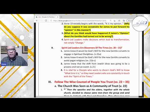 “Discerning God’s Will” (Acts 15: 13 – 35)