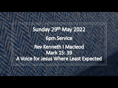 Mark 15: 39 'A Voice for Jesus Where Least Expected'