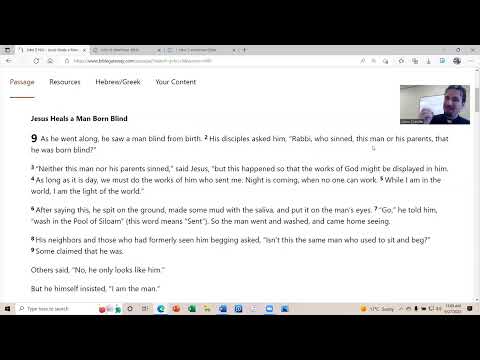 John Study 39 (John 9:6-7 Sacramental Theology)