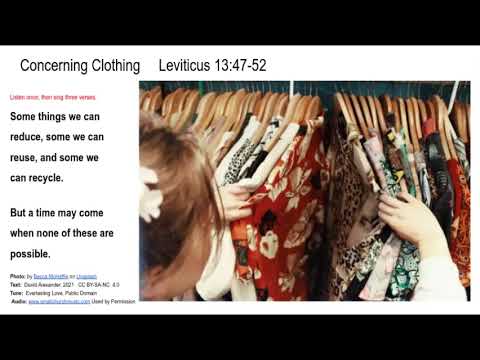 Leviticus 13:47-52   Concerning Clothing