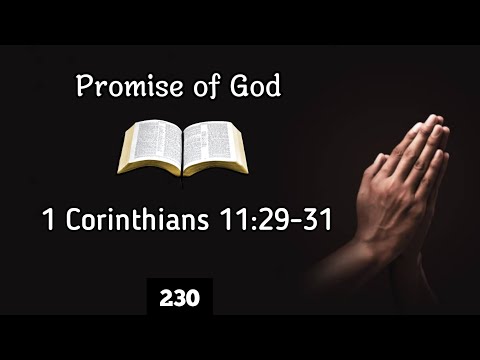 Promise of God- 1Corinthians 11:29-31