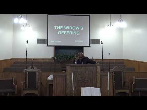 The Widow's Offering - Mark 12:41-44 - Pastor Eddie Jacks, 1-12-2020 AM