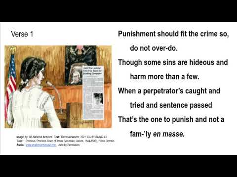 Leviticus 24:17-23  Punishment Should Fit the Crime