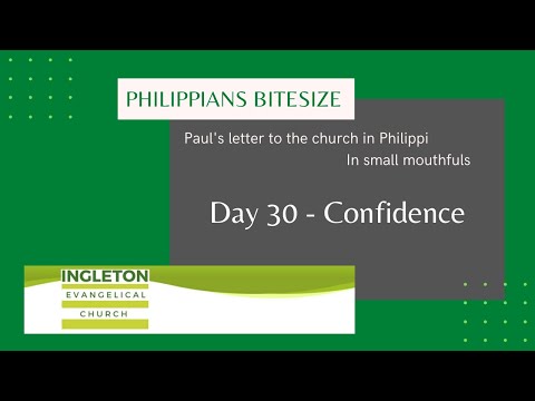 Day 30 Philippians 3:4-7 'Confidence'