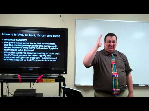 Strive to Enter God's Rest--Hebrews 4:11-13