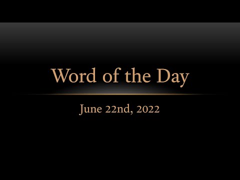 TURFJC Word of the Day for June 22nd, 2022:  Galatians 4:28–29