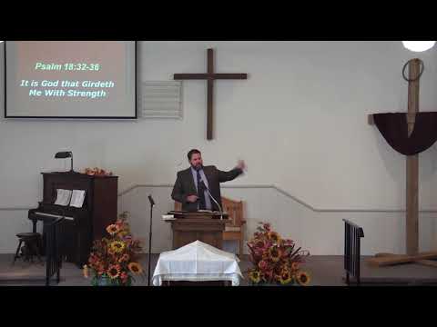 Pastor Kevin Weston preaches from Psalms 18:32-36.