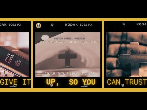 Sunday Service, August 21, 2022, 2 Corinthians 1: 8-9, Cornerstone Peaceful Bible Baptist Church