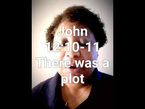 John 12:10-11 There was a plot