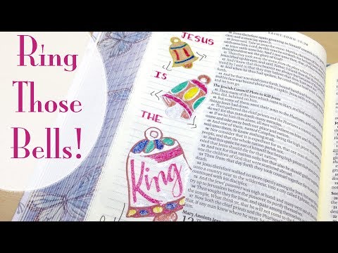 Christmas Bible Journaling with Gel Pens | Jesus is the King (John 12:15)