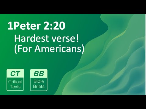 Bible Brief #66 - 1Peter 2:20