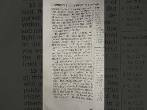 1Timothy 6:8-10="-{so having food & clothing}"=(Faith) we will be content with these things