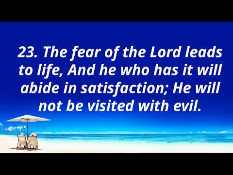 Proverbs 19:16-29 The Fear of the Lord Leads to Life