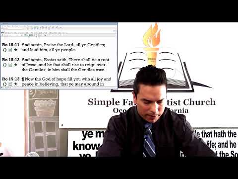 Sunday Service | Romans 15:8-9 KJV