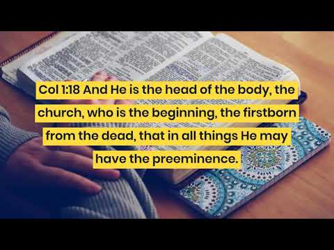 986. God and Christ are the heads of all things (1 Chr 29:11)