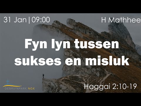 31 Januarie 2021 | Haggai 2:10-19 | H Matthee
