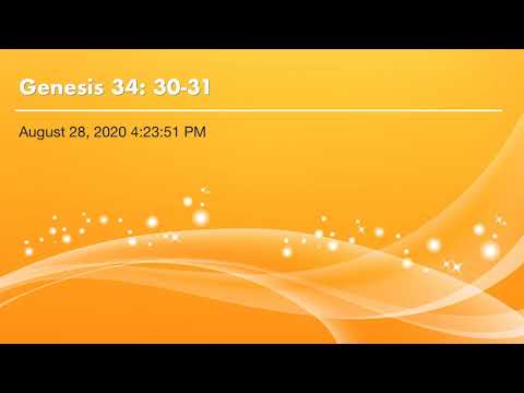 Genesis 34: 30-31