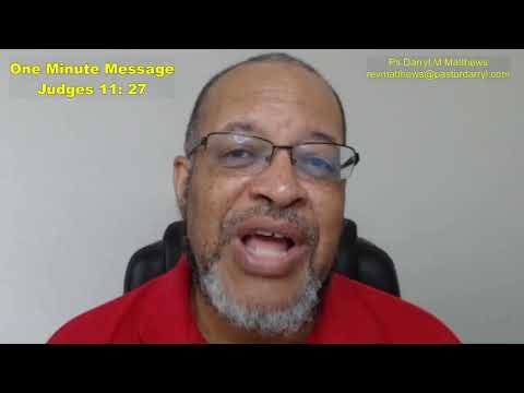 One Minute Message - Trouble Will Find You - Judges 11:27 #judges #jephthah #darrylmatthews