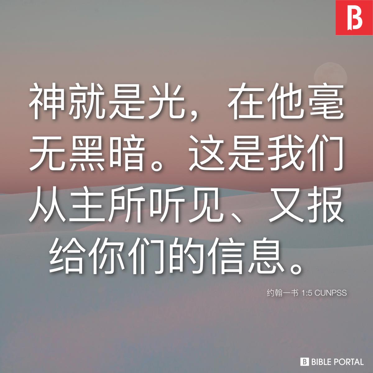 Bible verse of the day - 2025年11月19日 - 约翰一书 1:5